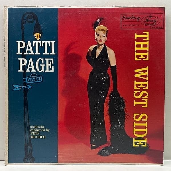 レコードメイン画像：良好!! MONO 大ドラマー 深溝 USオリジナル PATTI PAGE The West Side ('58 EmArcy) パティ・ペイジ スタンダード中心のジャズアルバム
