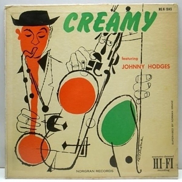 レコードメイン画像：完オリ Norgran 黄TP / JOHNNY HODGES CREAMY 額縁コーティング