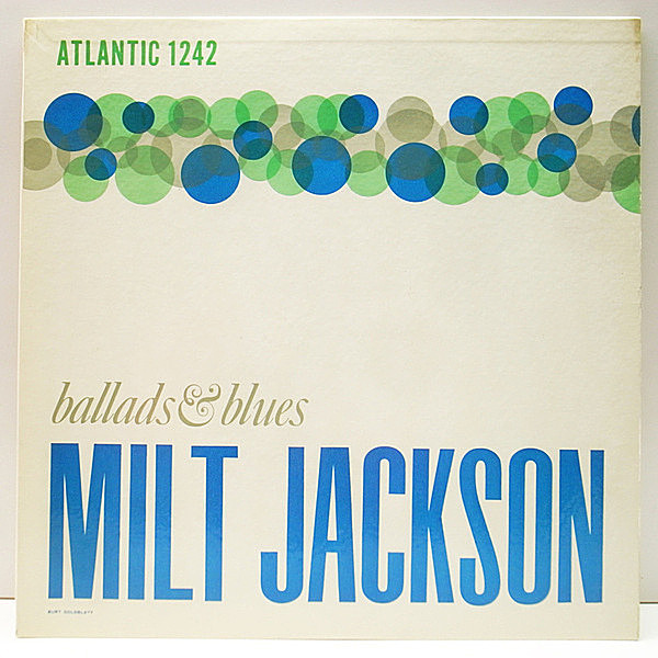 レコードメイン画像：良好!! MONO 1st黒銀ラベ 深溝 USオリジナル MILT JACKSON Ballads & Blues (Atlantic 1242) Lucky Thompson, John Lewis, Barry Galbraith