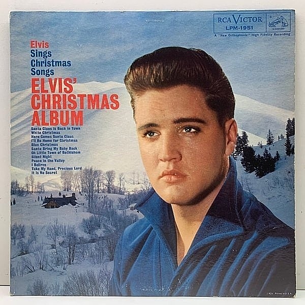 レコードメイン画像：良好!! MONO 深溝 US初期プレス ELVIS PRESLEY Christmas Album (RCA LPM 1951) エルヴィス・クリスマス・アルバム LP 米 モノラル
