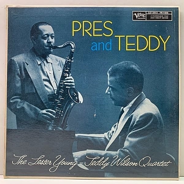 レコードメイン画像：良好!! MONO 米モノラル LESTER YOUNG, TEDDY WILSON QUARTET Pres And Teddy (Verve V-8205) ワンホーン・カルテット 名盤