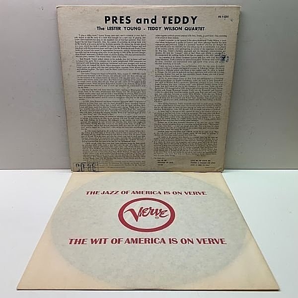 LESTER YOUNG / TEDDY WILSON / Pres And Teddy (LP) / Verve