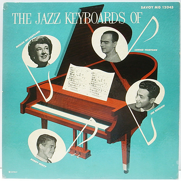 レコードメイン画像：美品 MONO 手書きRVG コーティング仕様 LENNIE TRISTANO / MARIAN McPARLAND / BOBBY SCOTT / JOE BUSHKIN The Jazz Keyboards モノラル