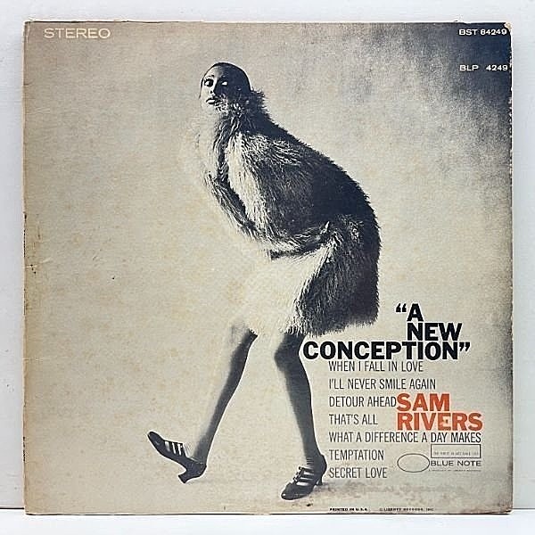 レコードメイン画像：美再生!! LIBERTYアド US初期プレス SAM RIVERS A New Conception (Blue Note BST 84249) w/ Hal Galper サム・リヴァース 人気盤