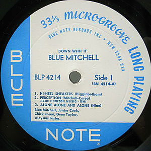 BLUE MITCHELL / Down With It (LP) / Blue Note | WAXPEND RECORDS