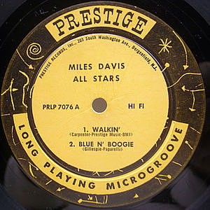 MILES DAVIS / Walkin' (LP) / Prestige | WAXPEND RECORDS