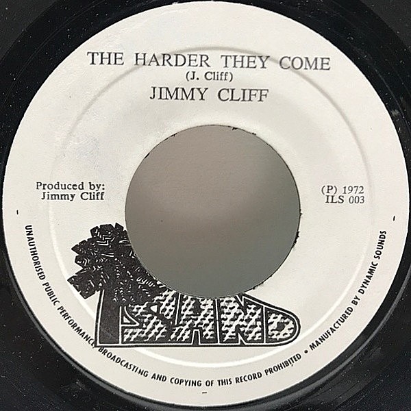 JIMMY CLIFF / The Harder They Come / Many Rivers To Cross (7