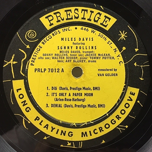 登場! MILES WAXPEND | Prestige / (LP) Dig / ROLLINS SONNY / DAVIS 洋楽
