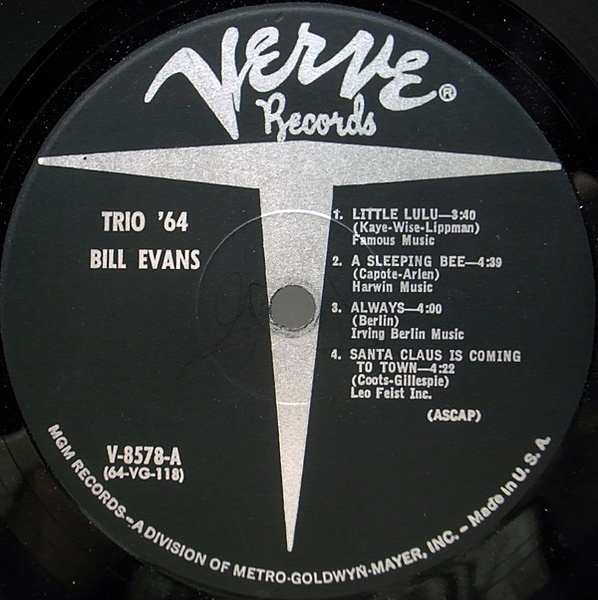 BILL EVANS / Trio 64 (LP) / Verve | WAXPEND RECORDS