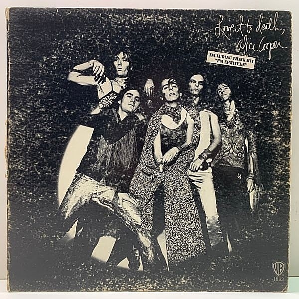 レコードメイン画像：レア 初回オンリー BANNED PENIS (THUMB) 発禁ジャケ!! ALICE COOPER Love It To Death ('71 Warner) ペニス UNCENSORED Cover