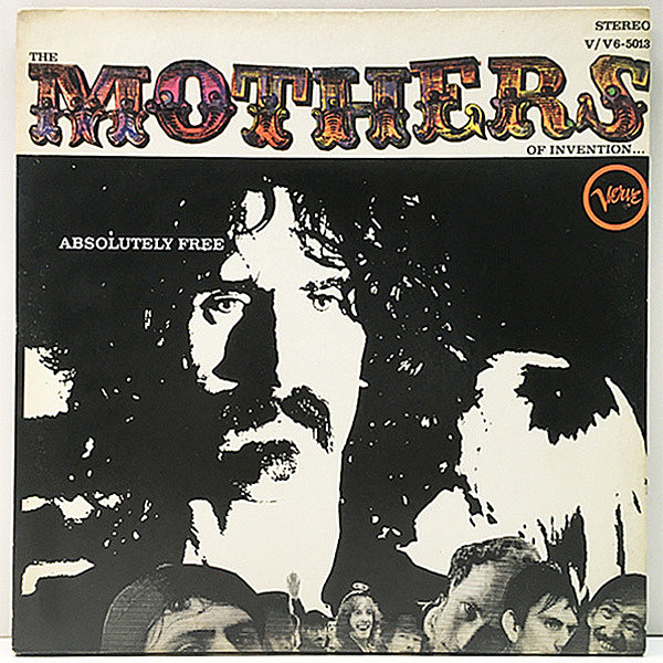 レコードメイン画像：レアな美盤!! 初版 T字青ラベル USオリジナル THE MOTHERS OF INVENTION Absolutely Free ('67 Verve) FRANK ZAPPA フランク・ザッパ 米 Lp