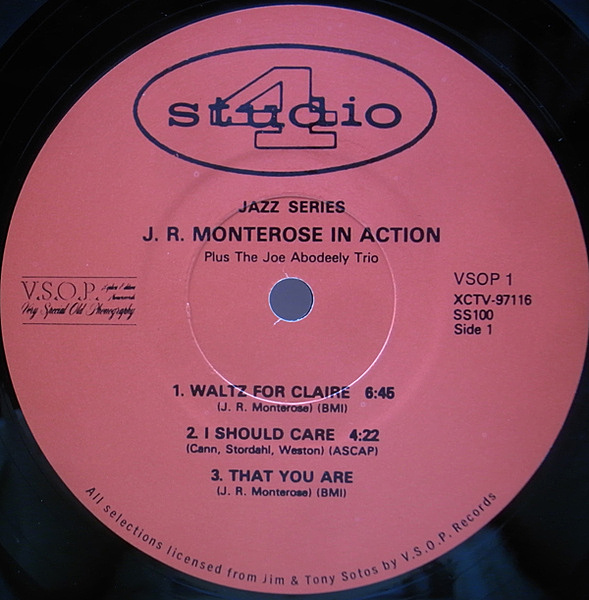 J.R. MONTEROSE / JOE ABODEELY / In Action (LP) / Studio 4