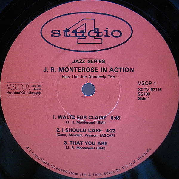 J.R. MONTEROSE / JOE ABODEELY / In Action (LP) / Studio 4