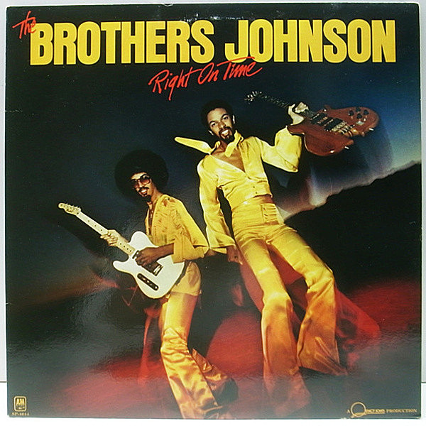 レコードメイン画像：ブックレット付 良品!! USオリジナル BROTHERS JOHNSON Right On Time ('A&M) 映画『JAKIE BROWN』挿入歌／Strawberry Letter 23 収録