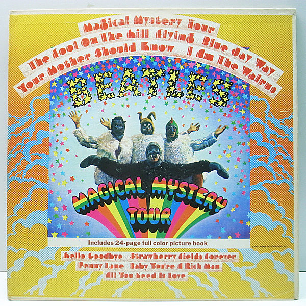 レコードメイン画像：激レア MONO 初版 虹ラベル USオリジナル THE BEATLES Magical Mystery Tour ('67 Capitol) 米 レインボー モノラル 冊子・全ページあり
