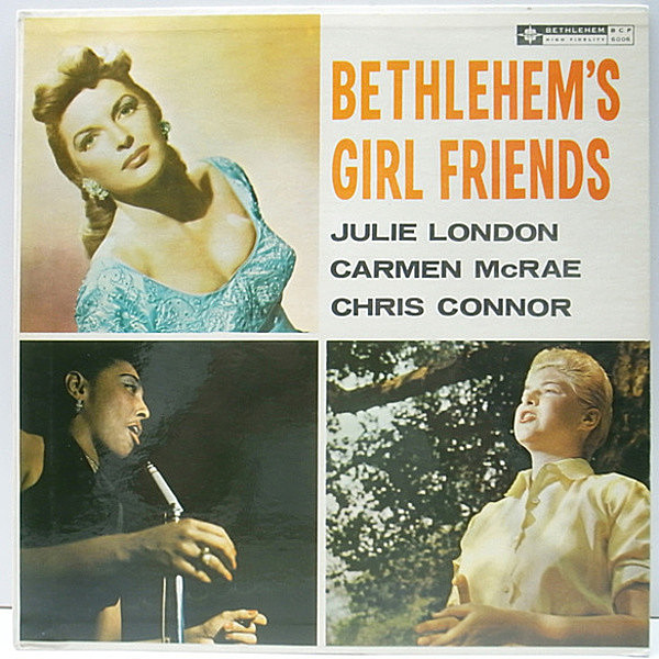 レコードメイン画像：【ジュリー・ロンドンのLP未収録／最初期の録音】美盤!! MONO 深溝 JULIE LONDON / CHRIS CONNOR / CARMEN McRAE Bethlehem's Girlfriends