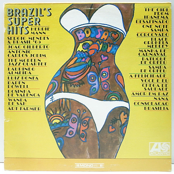 レコードメイン画像：ボサノヴァ名曲・ヒット曲集！MONO 3色ラベル USオリジナル『Brazil's Super Hits』Joao Gilberto, Luiz Bonfa, Antonio Carlos Jobim ほか