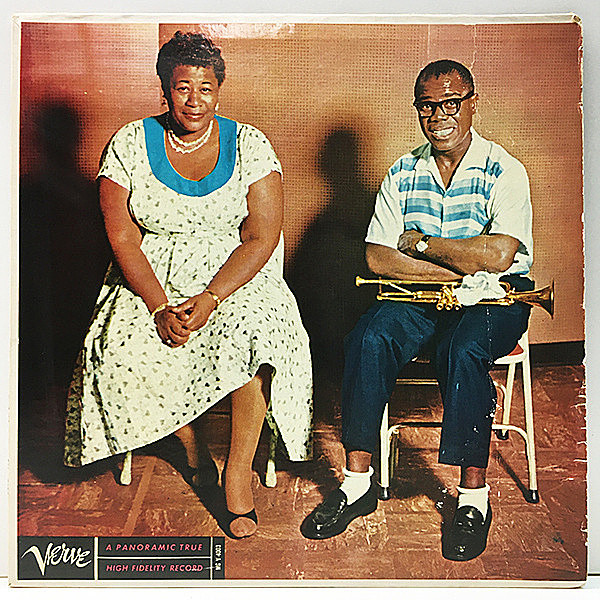 レコードメイン画像：MONO T字 深溝 US 初期プレス ELLA FITZGERALD & LOUIS ARMSTRONG Ella And Louis ('56 Verve MG V-4003) 最っ高の名盤！