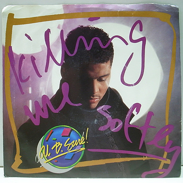 レコードメイン画像：美盤!! P.S.付き 7インチ USオリジナル AL B. SURE! Killing Me Softly ('88 Warner Bros.) ROBERTA FLACK／やさしく歌って カヴァー