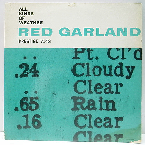 レコードメイン画像：初回 NJ, Yellow 深溝 MONO オリジナル RED GARLAND All Kinds Of Weather ('58 Prestige) PAUL CHAMBERS, ART TAYLOR ピアノトリオ