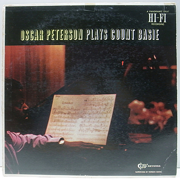 レコードメイン画像：1st Clef オリジナル OSCAR PETERSON Plays Count Basie | Herb Ellis, Ray Brown, Buddy Rich 敬愛するベイシーに捧げた至福のスウィング