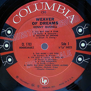 KENNY BURRELL / Weaver Of Dreams (LP) / Columbia | WAXPEND