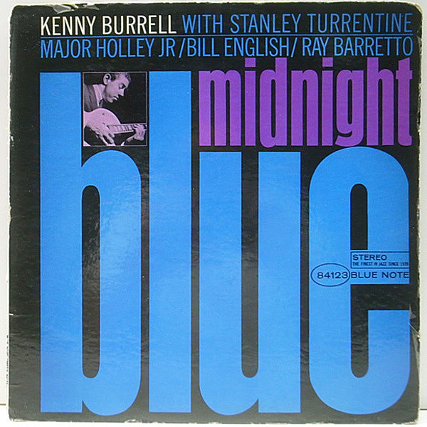 レコードメイン画像：初回 NEWYORK オリジナル KENNY BURRELL Midnight Blue (Blue Note BST 84123) STEREO VANGELDER刻印 RVG 耳あり