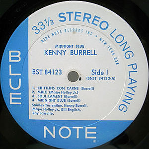 KENNY BURRELL / Midnight Blue (LP) / Blue Note | WAXPEND RECORDS
