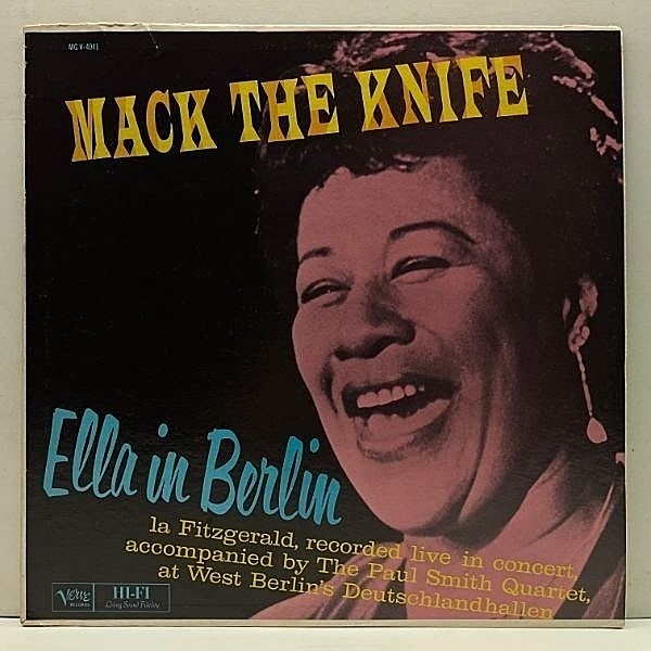 レコードメイン画像：良好!! MONO 初版 VERVEリム 深溝 USオリジナル ELLA FITZGERALD Mack The Knife - Ella in Berlin ('60 Verve) 米 初回 モノラル