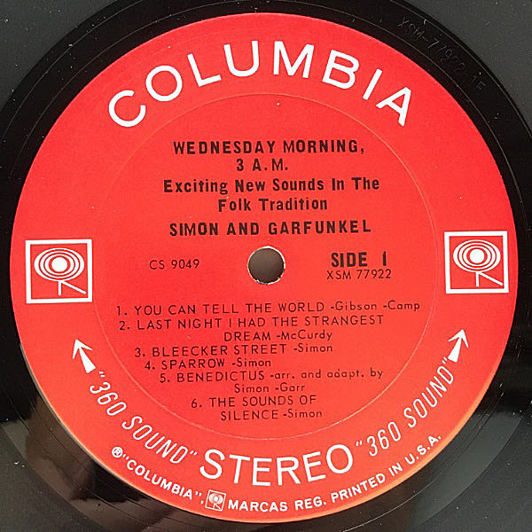 SIMON and GARFUNKEL / Wednesday Morning, 3 A.M. (LP
