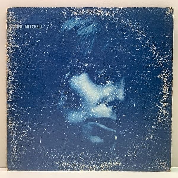 レコードメイン画像：US初期プレス ゲートフォールド仕様 JONI MITCHELL Blue ('71 Reprise) w/ James Taylor, Stephen Stills 盤は十分概ね良好！