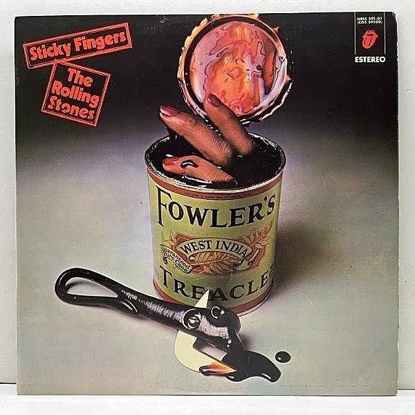 レコードメイン画像：激レア!良好!【スペイン盤オンリーDiff Cover／Let It Rockライヴ収録】Spainオリジナル ROLLING STONES Sticky Fingers 深溝 コーティング