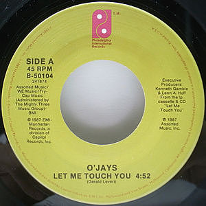 レコード画像：O'JAYS / Let Me Touch You / Undercover Lover