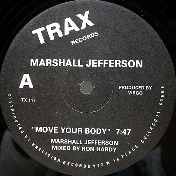 レコードメイン画像：美盤!! US 12インチ MARSHALL JEFFERSON Move Your Body / JAMIE PRINCIPLE Baby Wants To Ride ('02 Trax) シカゴハウス 名作 33RPM.