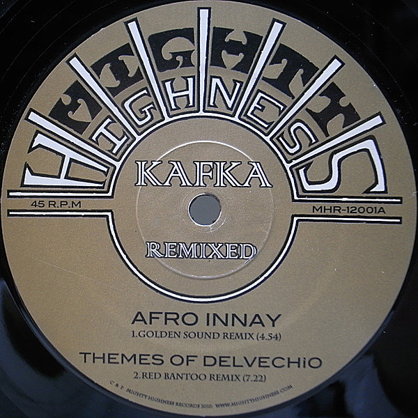 レコードメイン画像：良盤!! AUSTRALIA 12インチ KAFKA Remixed (Mighty Highness) 大所帯ディープ・ファンクバンド AFRO FUNK リミックス・シングル 33RPM.