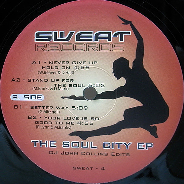 レコードメイン画像：美盤!! US 12インチ VARIOUS Soul City EP (Sweat) HAPPY RECORDS, SOUL CITY, SIMPLY SOUL 廃盤 再発 コンピレーション V.A. 33RPM.