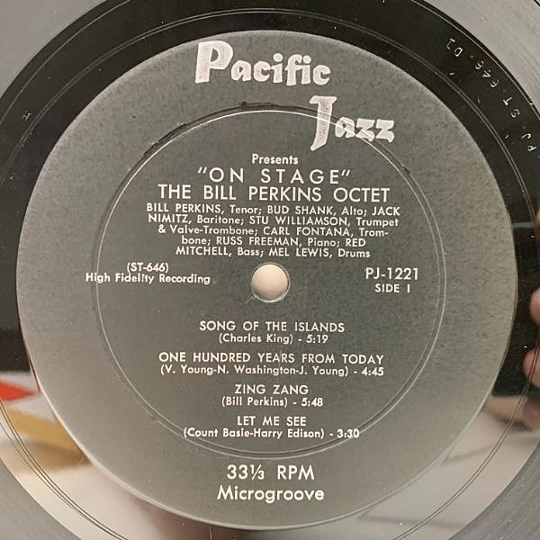BILL PERKINS / On Stage (LP) / Pacific Jazz | WAXPEND RECORDS BILL PERKINS / On Stage (LP) / Pacific Jazz | WAXPEND RECORDS