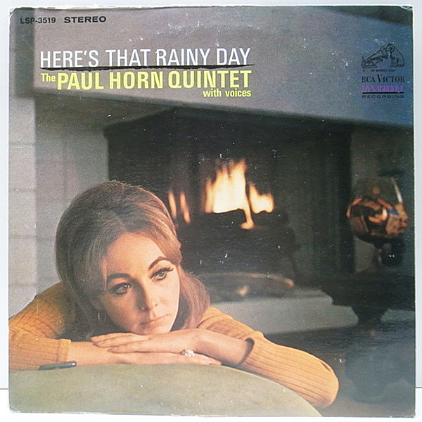 レコードメイン画像：美盤!! 初版ニッパー 白文字 深溝 USオリジナル PAUL HORN Here's That Rainy Day ('66 RCA Victor) ポール・ホーン LP