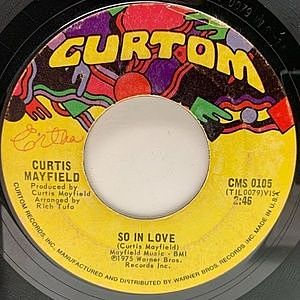 レコード画像：CURTIS MAYFIELD / So In Love / Hard Times