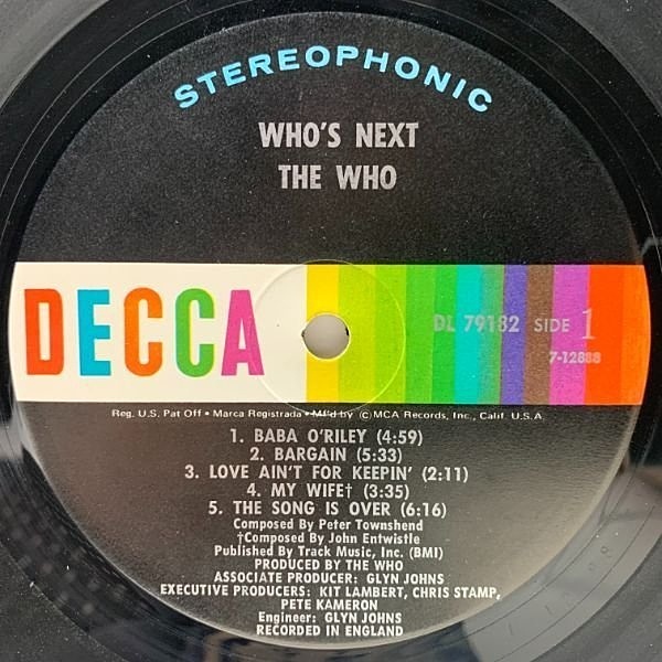 WHO / Who's next (LP) / Decca | WAXPEND RECORDS