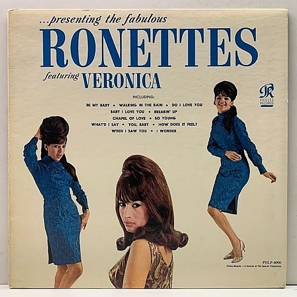 レコードメイン画像：稀少な美品!! MONO US 初期プレス THE RONETTES Presenting The Fabulous Ronettes Featuring Veronica ('64 Philles) ロネッツ 米モノラル