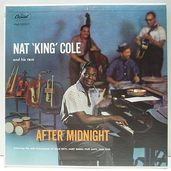 レコードメイン画像：美盤!! MONO 虹ツヤ NAT KING COLE After Midnight ('55 Capitol) スモールコンボとの粋なジャズVo. キング最高傑作の一つ