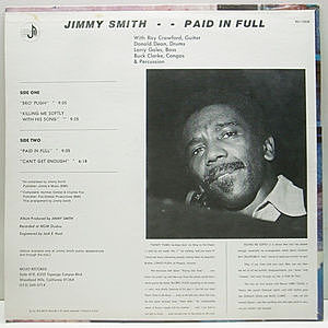 JIMMY SMITH / Paid In Full (LP) / Mojo | WAXPEND RECORDS