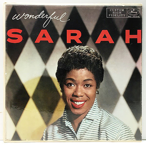 レコードメイン画像：良好!! MONO 1st黒銀 深溝 USオリジナル SARAH VAUGHAN Wonderful Sarah ('57 Mercury) EmArcy 36004と同年の吹き込み 名盤 Lp