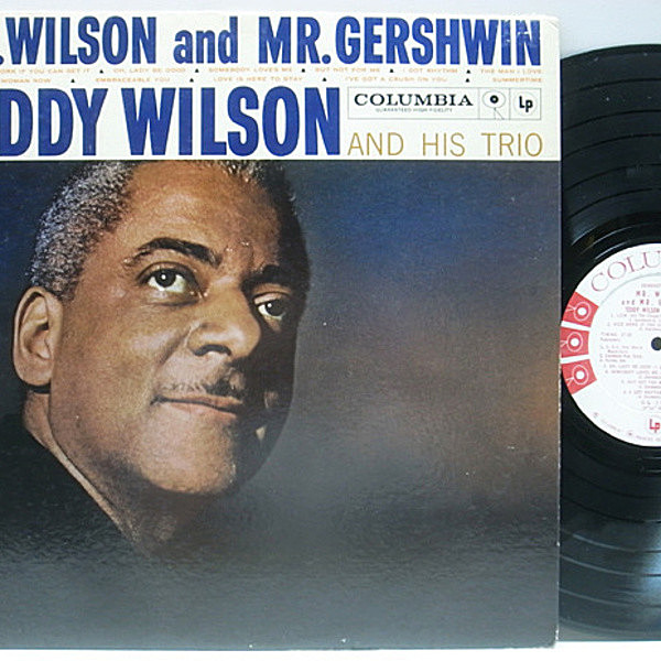 レコードメイン画像：白プロモ MONO 6eye 深溝 USオリジナル TEDDY WILSON Mr. Wilson And Mr. Gershwin ('59 Columbia) ガーシュウィン集 中間派 ピアノトリオ