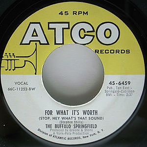 レコード画像：BUFFALO SPRINGFIELD / For What It's Worth / Do I Have To Come Right Out And Say It
