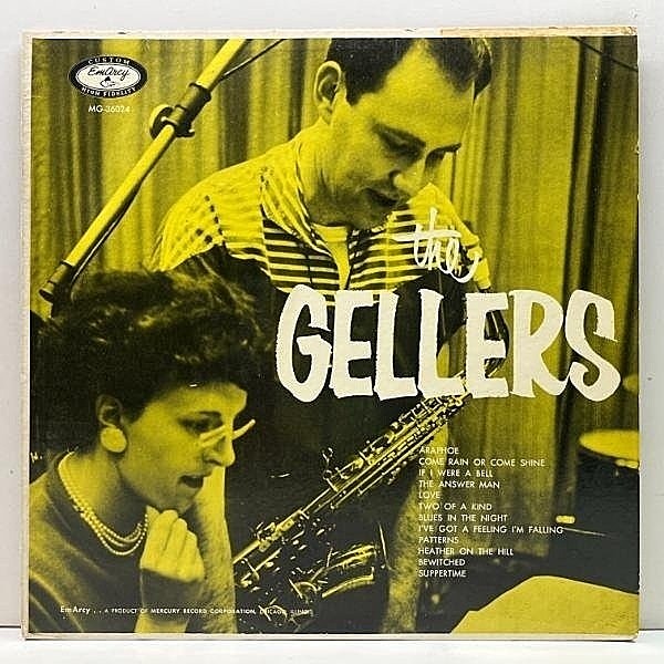 レコードメイン画像：美盤!!【片YMG】MONO 深溝 US初期プレス HERB, LORRAINE GELLER QUARTET The Gellers (EmArcy／Mercury MG-36024) 曇り・カゼヒキ無し