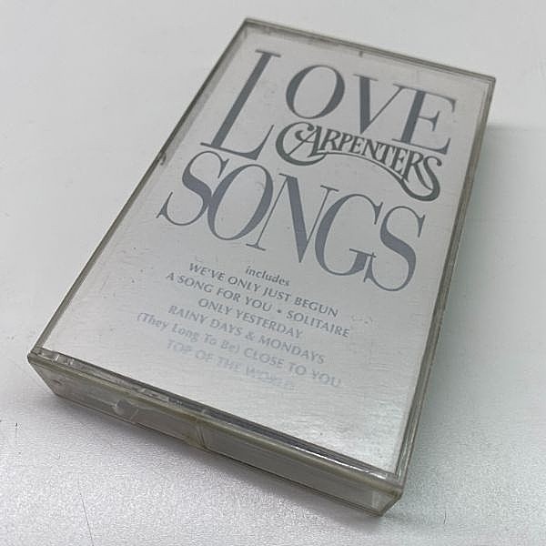 レコードメイン画像：CASSETTE TAPE／カセット テープ CARPENTERS Love Songs ('97 A&M) カーペンターズ 遥かなる影 ほか ベスト '97年当時の米国カセット