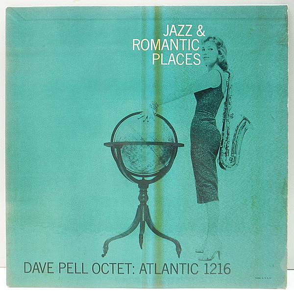 レコードメイン画像：【Bob Gordon参加】MONO 初版 黒銀ラベル 深溝 USオリジナル DAVE PELL Jazz & Romantic Places ('55 Atlantic) 西海岸ジャズ 傑作盤！
