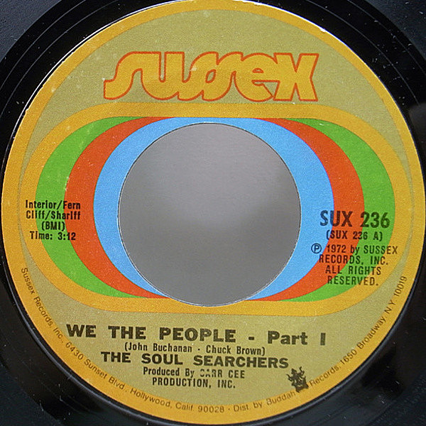 レコードメイン画像：美盤!! 7インチ USオリジナル SOUL SEARCHERS We The People ('72 Sussex) 超絶ブレイク キラー・インスト収録 CHUCK BROW レア・グルーヴ